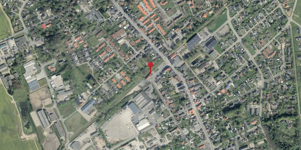 Historisk kort over Glamsbjerg Station Historisk kort over Glamsbjerg Station