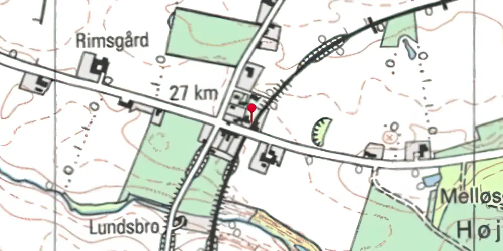 Historisk kort over Koppenbjerg Trinbræt