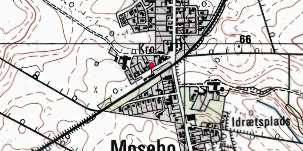 Historisk kort over Flemløse Station