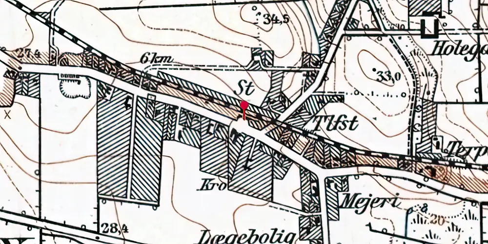 Historisk kort over Ebberup Station Historisk kort over Ebberup Station