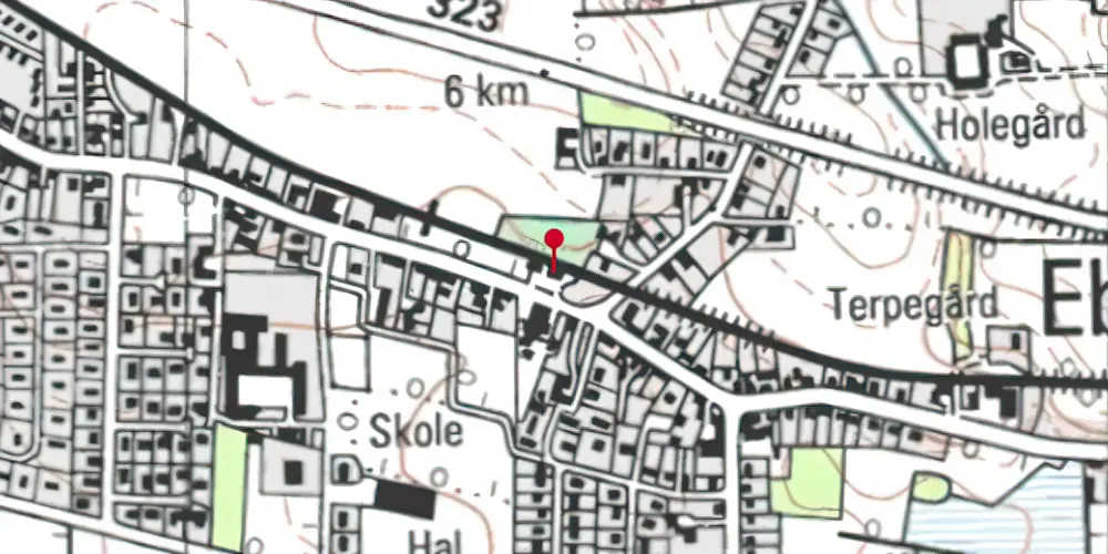 Historisk kort over Ebberup Station Historisk kort over Ebberup Station