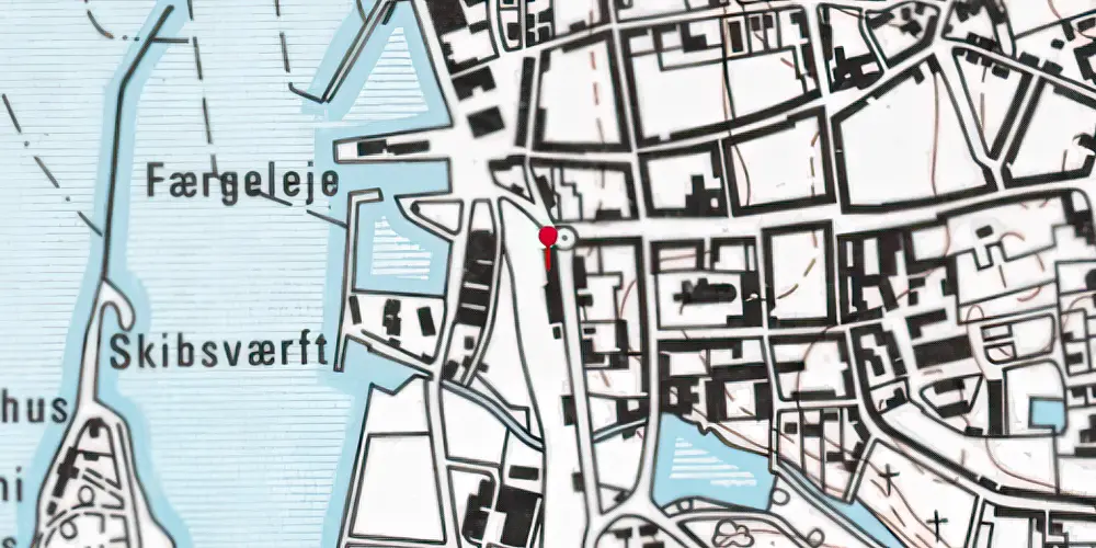 Historisk kort over Assens Station Historisk kort over Assens Station