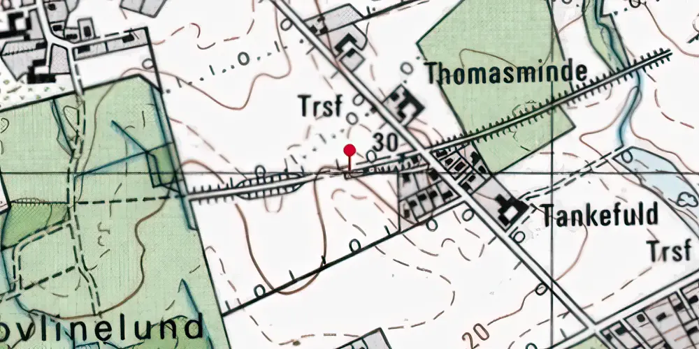 Historisk kort over Skovsbo Trinbræt Historisk kort over Skovsbo Trinbræt