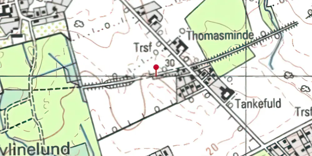 Historisk kort over Skovsbo Trinbræt Historisk kort over Skovsbo Trinbræt