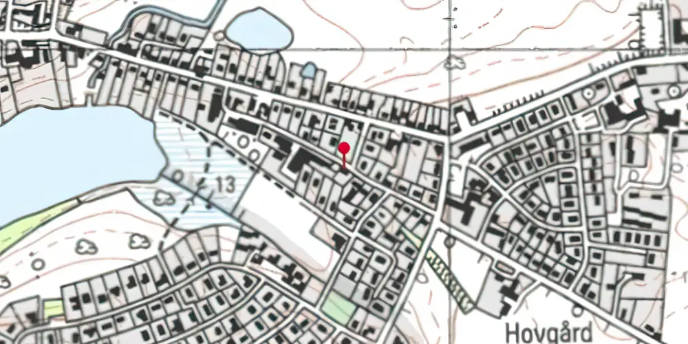 Historisk kort over Ollerup Station