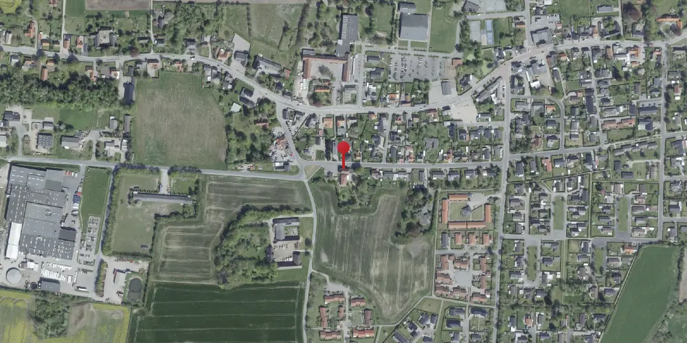 Historisk kort over Vester Skerninge Station