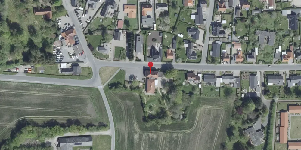 Historisk kort over Vester Skerninge Station