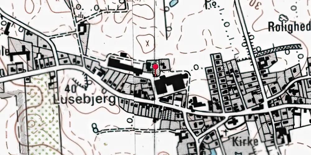 Historisk kort over Vester Åby Station