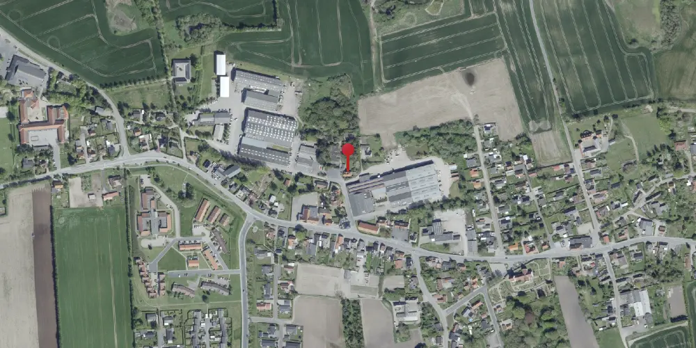 Historisk kort over Vester Åby Station