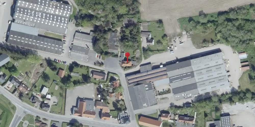 Historisk kort over Vester Åby Station