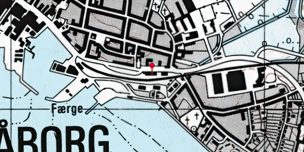 Historisk kort over Faaborg Station Historisk kort over Faaborg Station