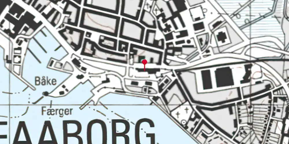 Historisk kort over Faaborg Station Historisk kort over Faaborg Station