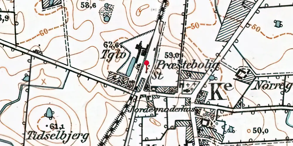 Historisk kort over Vejstrup Station Historisk kort over Vejstrup Station