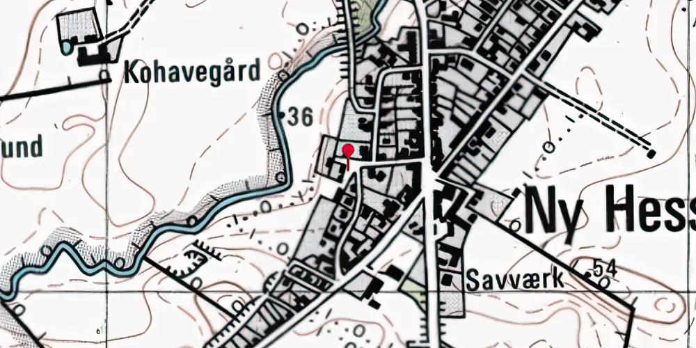 Historisk kort over Hesselager Station Historisk kort over Hesselager Station