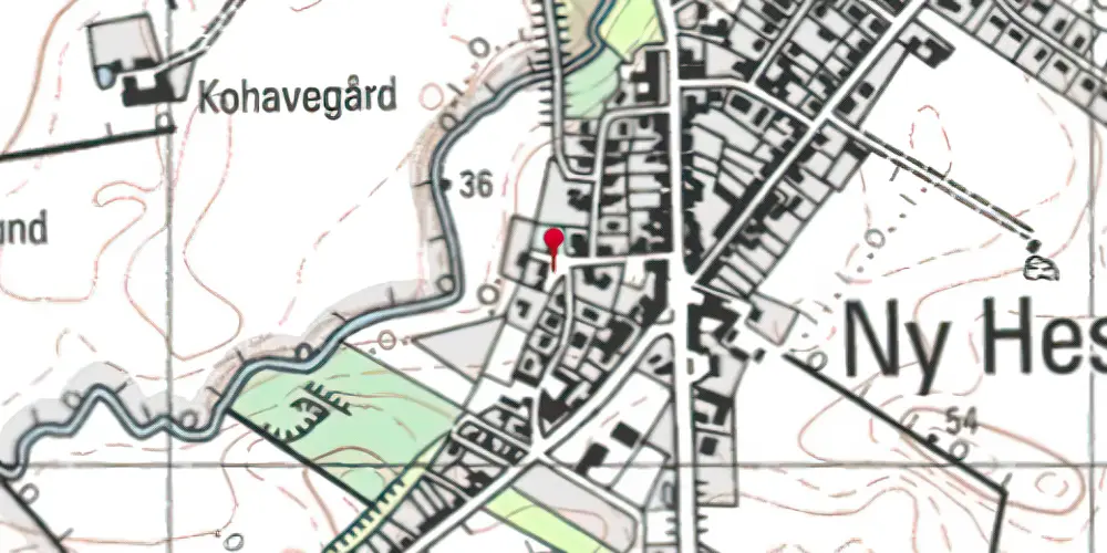 Historisk kort over Hesselager Station Historisk kort over Hesselager Station