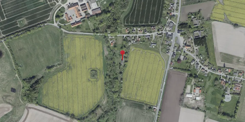 Historisk kort over Øksendrup Station