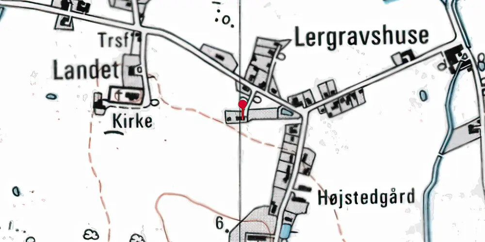 Historisk kort over Landet Station