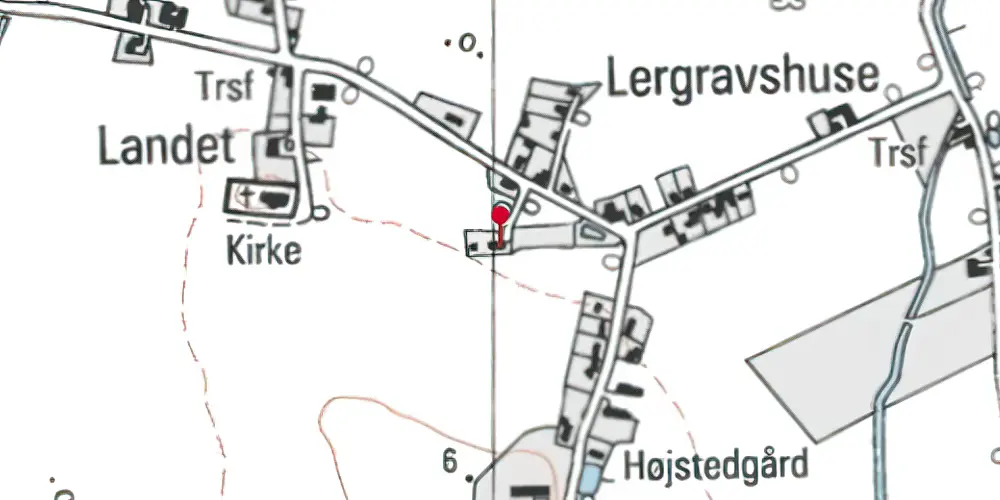 Historisk kort over Landet Station