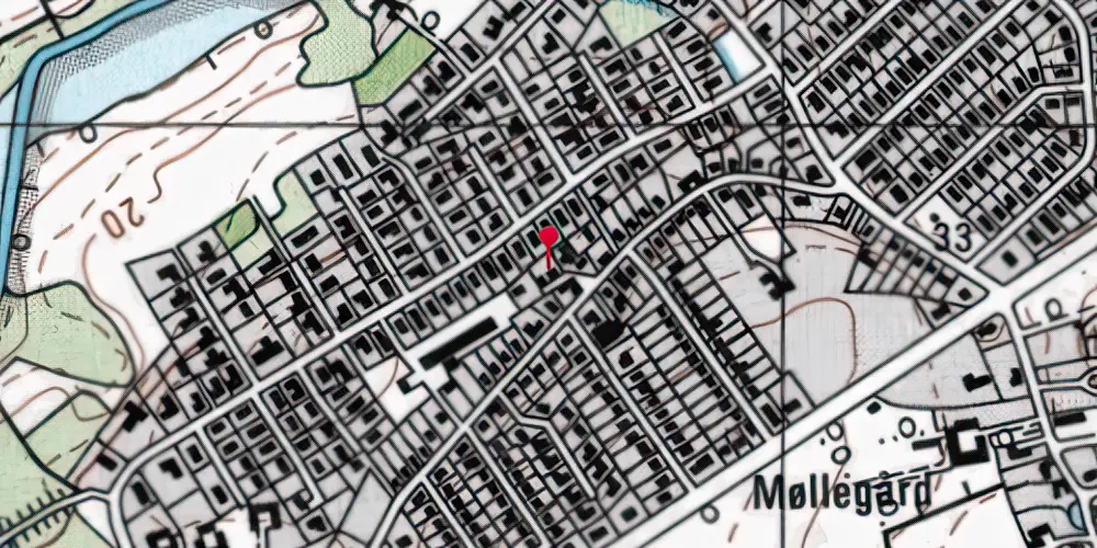 Historisk kort over Sankt Klemens Station