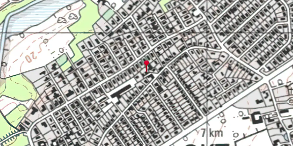 Historisk kort over Sankt Klemens Station