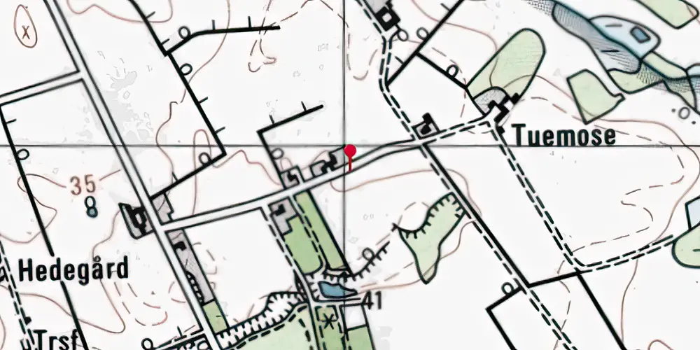 Historisk kort over Tuemose Trinbræt