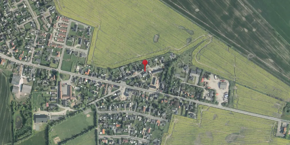 Historisk kort over Allested Station