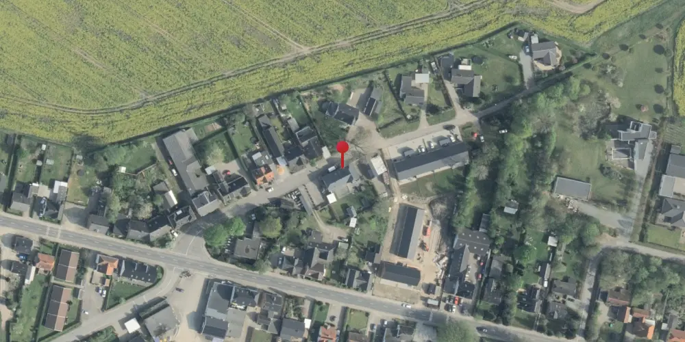 Historisk kort over Allested Station