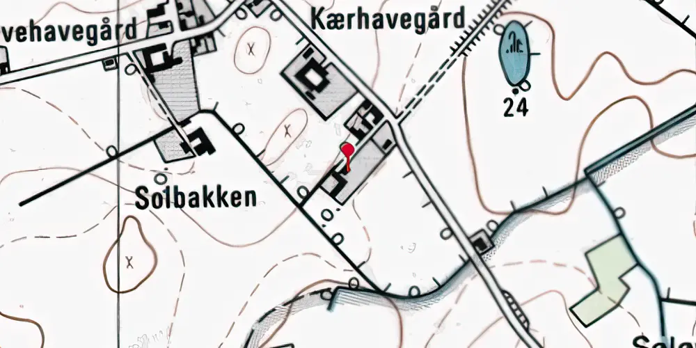 Historisk kort over Ståby Station Historisk kort over Ståby Station