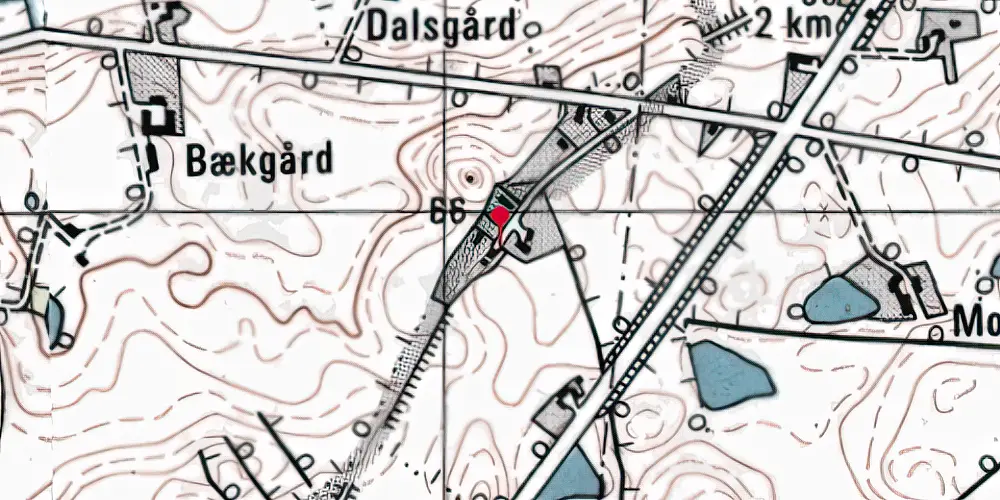 Historisk kort over Trunderup Station