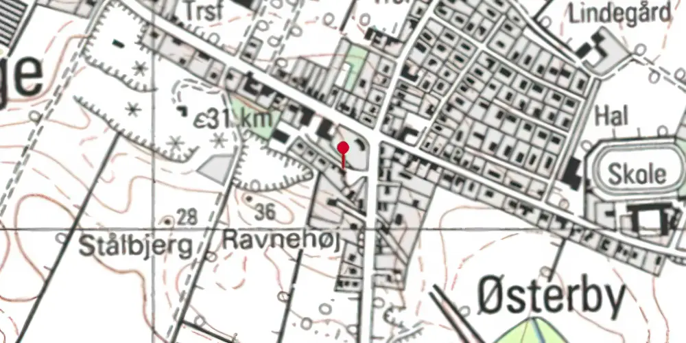 Historisk kort over Millinge Station