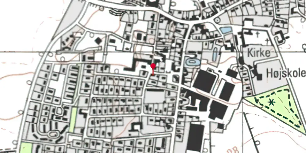 Historisk kort over Ryslinge Station