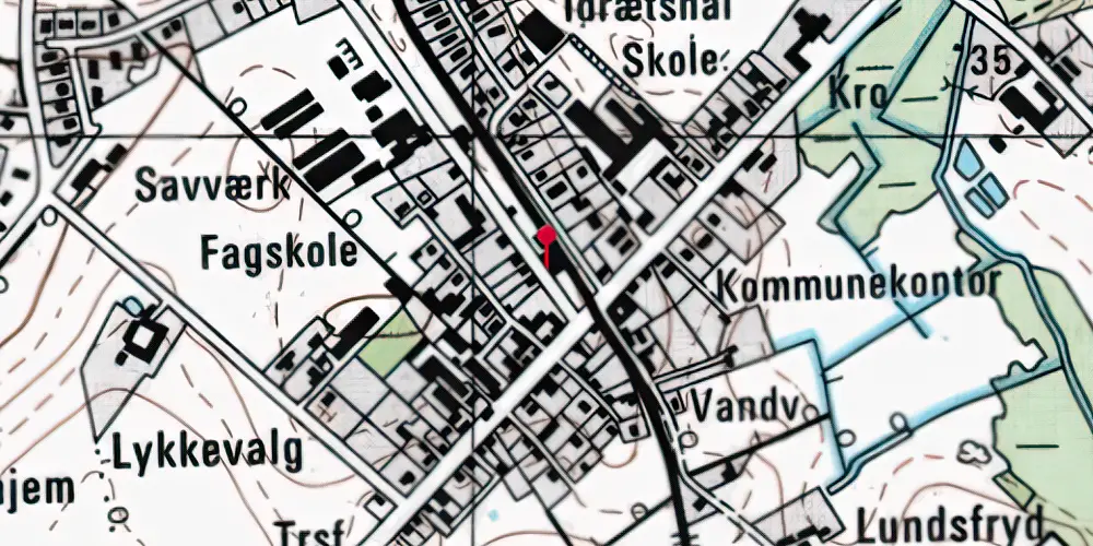 Historisk kort over Korinth Station Historisk kort over Korinth Station