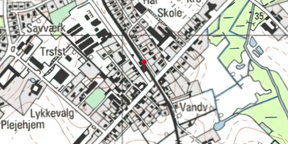 Historisk kort over Korinth Station Historisk kort over Korinth Station