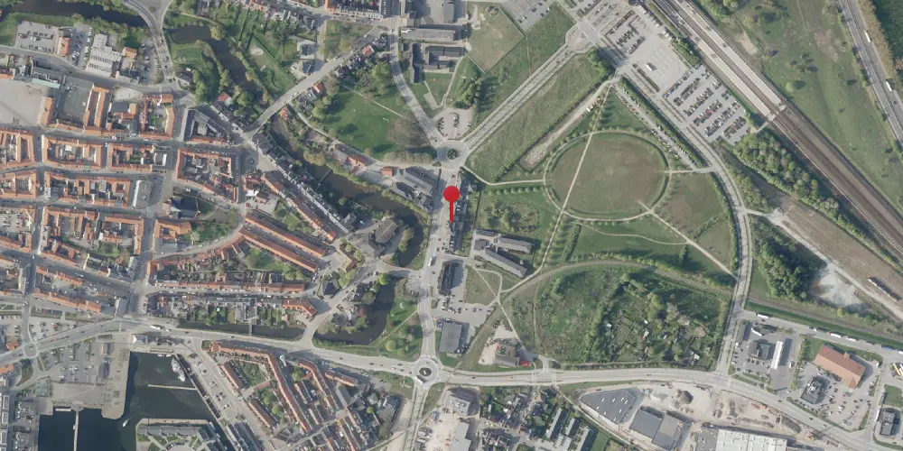 Historisk kort over Nyborg Station [1891-1997]