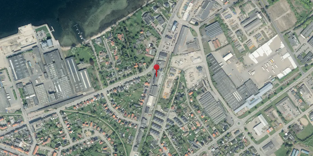 Historisk kort over Middelfart Station [1865-1935]