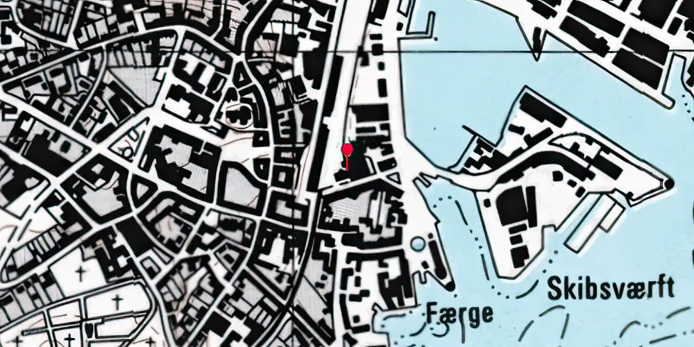 Historisk kort over Svendborg SNB Station