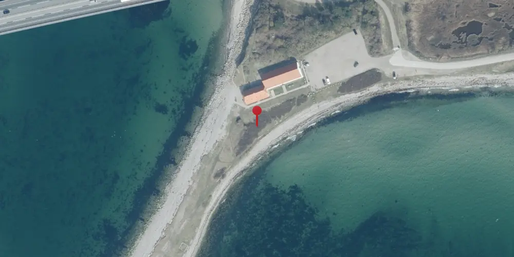 Historisk kort over Halsskov Isbådsstation