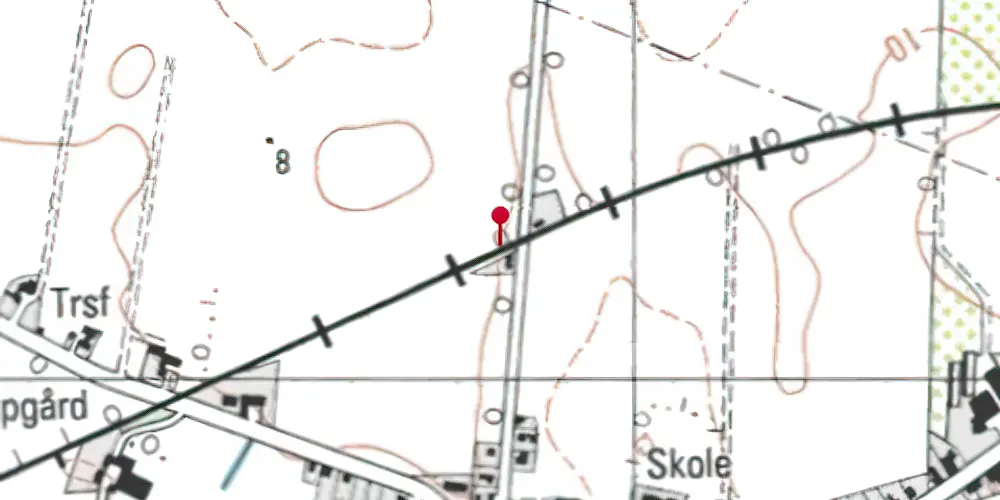 Historisk kort over Våbensted Trinbræt Historisk kort over Våbensted Trinbræt