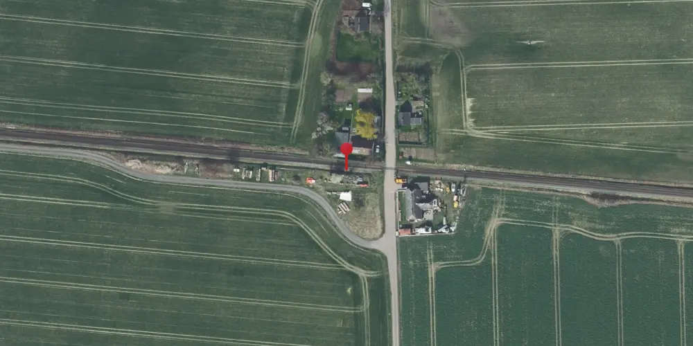 Historisk kort over Østofte Holdeplads