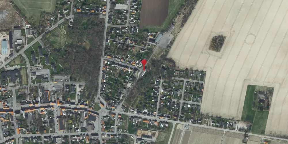 Historisk kort over Rødby Station Historisk kort over Rødby Station