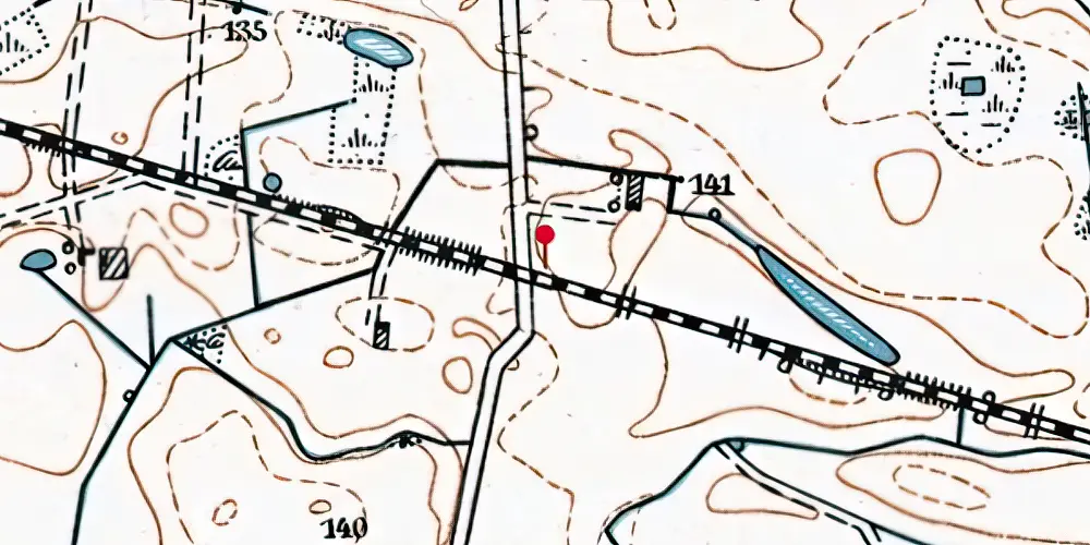 Historisk kort over Grynderup Trinbræt Historisk kort over Grynderup Trinbræt