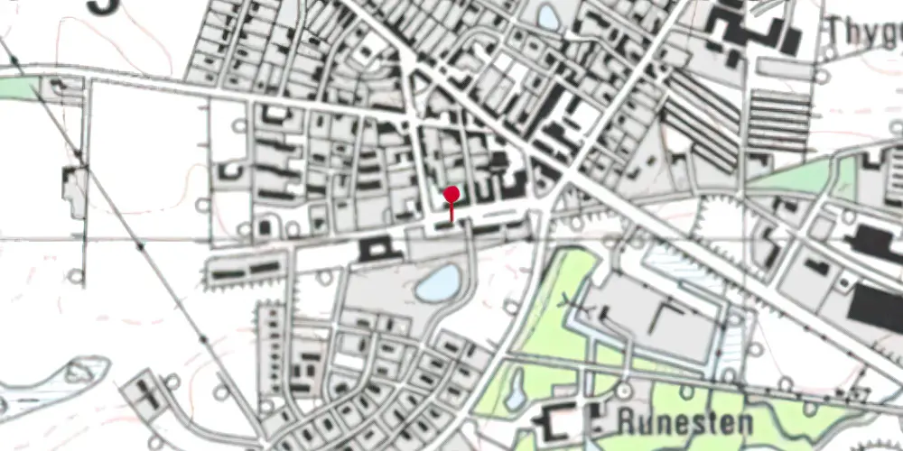 Historisk kort over Nørager Station Historisk kort over Nørager Station