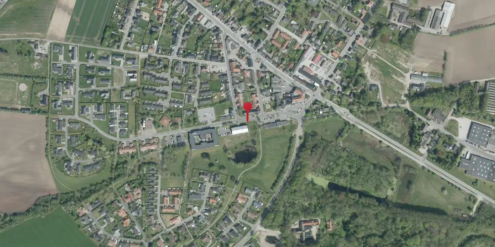 Historisk kort over Nørager Station Historisk kort over Nørager Station