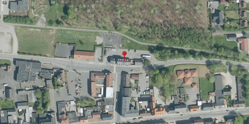 Historisk kort over Ålestrup Station