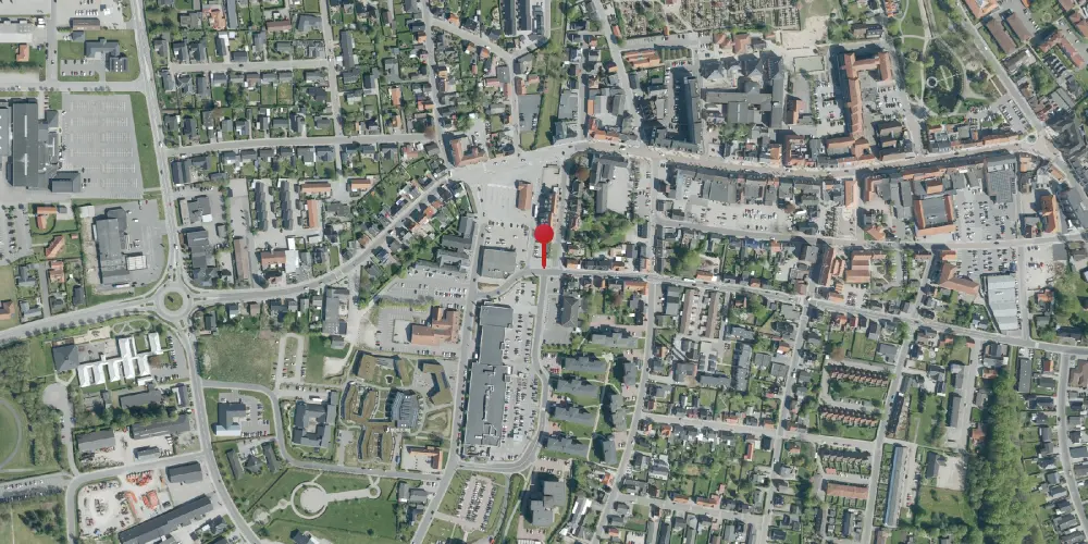 Historisk kort over Aars Station Historisk kort over Aars Station