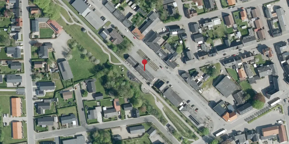 Historisk kort over Hornum Station Historisk kort over Hornum Station