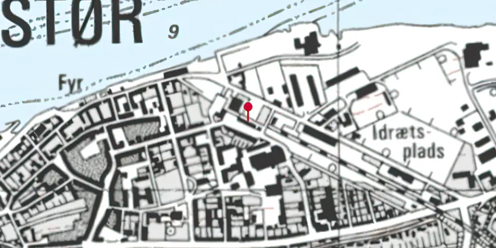 Historisk kort over Løgstør Station Historisk kort over Løgstør Station