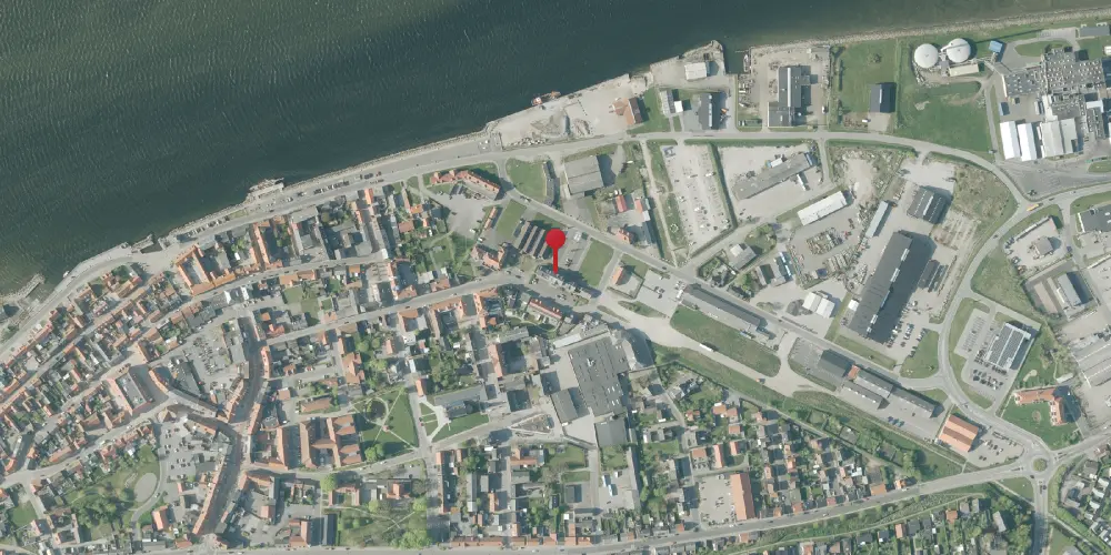 Historisk kort over Løgstør Station Historisk kort over Løgstør Station