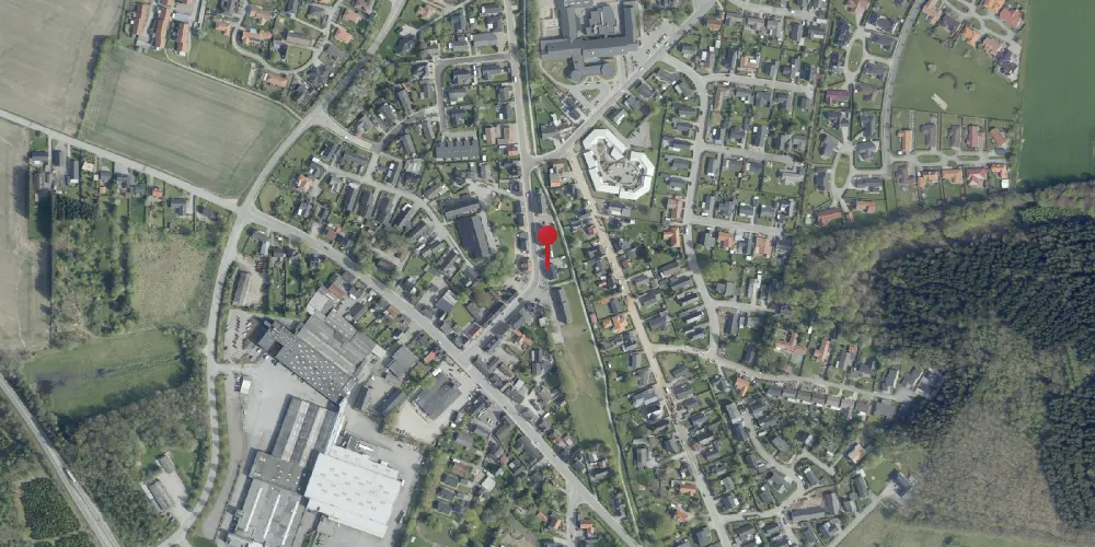 Historisk kort over Løgstrup Station