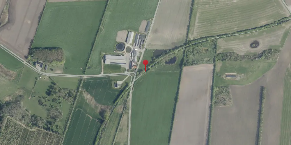 Historisk kort over Hjarbæk Trinbræt Historisk kort over Hjarbæk Trinbræt